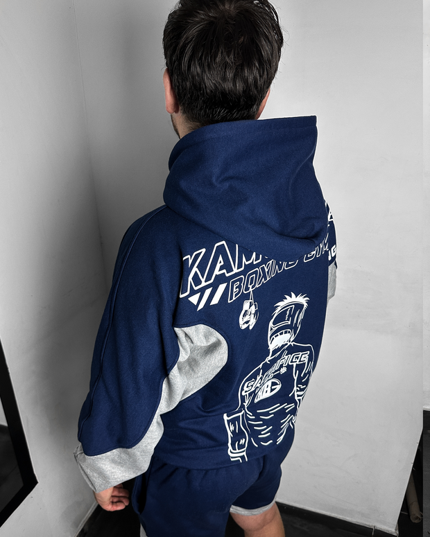 Hoodie/ Canguro Bicolor - Ippo Makunouchi - inquebrantable boxy fit