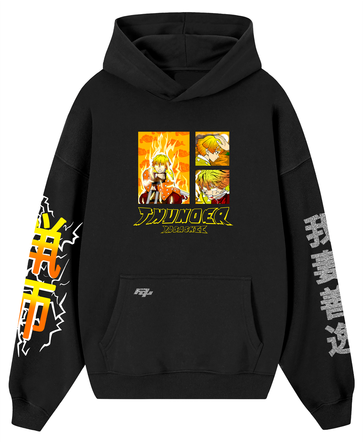 Hoodie / canguro negro - Thunder Aura Especial K.N.Y