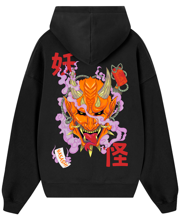 Hoodie/canguro Negro- Oni Vintage