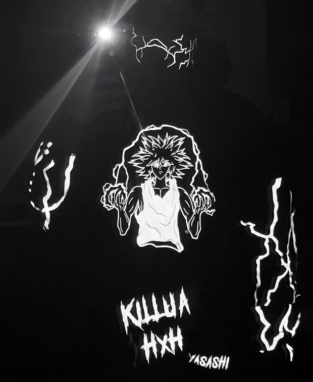 Hoodie/ Canguro Negro Killua Reflectante H x H