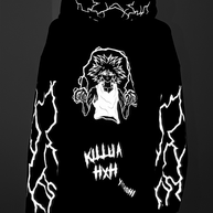 Hoodie/ Canguro Negro Killua Reflectante H x H