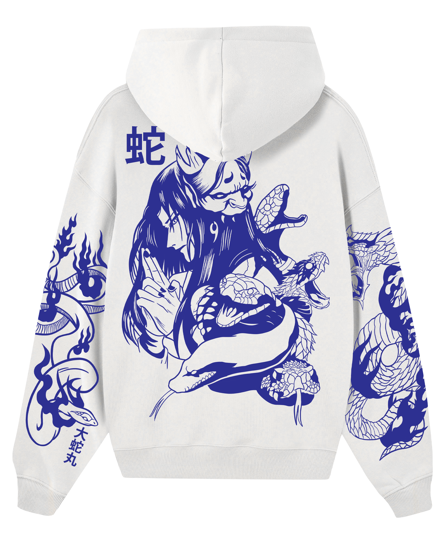 Hoodie/ Canguro Blanco -  Nija Oscuro Orochimaru