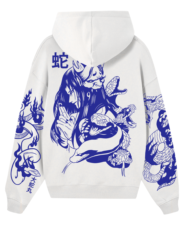 Hoodie/ Canguro Blanco - Nija Oscuro Orochimaru