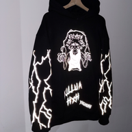 Hoodie/ Canguro Negro Killua Reflectante H x H