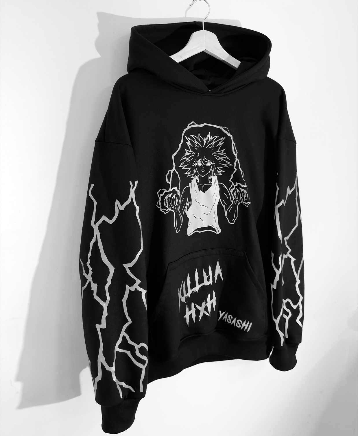 Hoodie/ Canguro Negro Killua Reflectante H x H