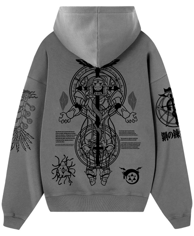 Hoodie/ Canguro Gris Acero - Alphonse  F.M.A