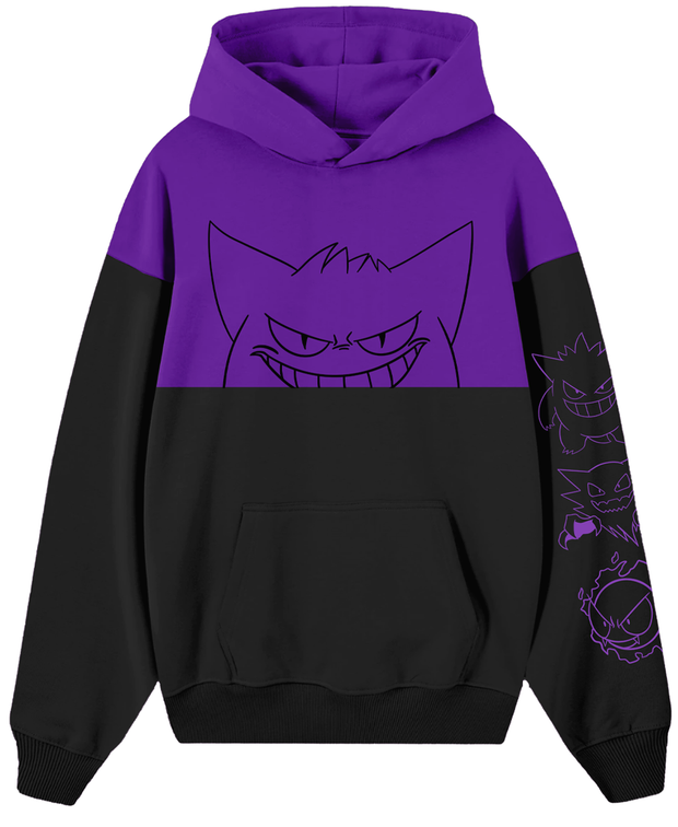 Hoodie /Canguro Bicolor Gengar