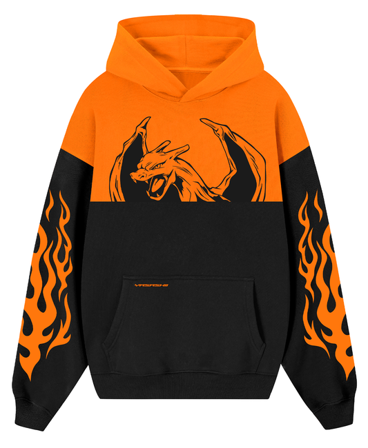 Hoodie Flame Pokémon Charizard Oversize