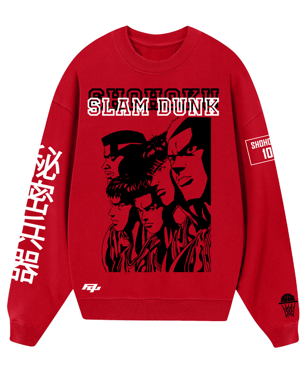 Poleron Cuello Polo Rojo Slam Dunk Team