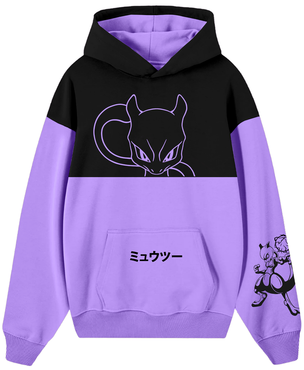 Hoodie / Canguro Bicolor Mewtwo