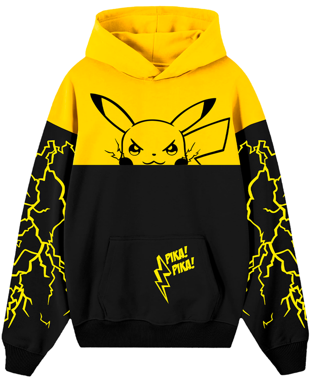 Hoodie /Canguro Bicolor Pikachu