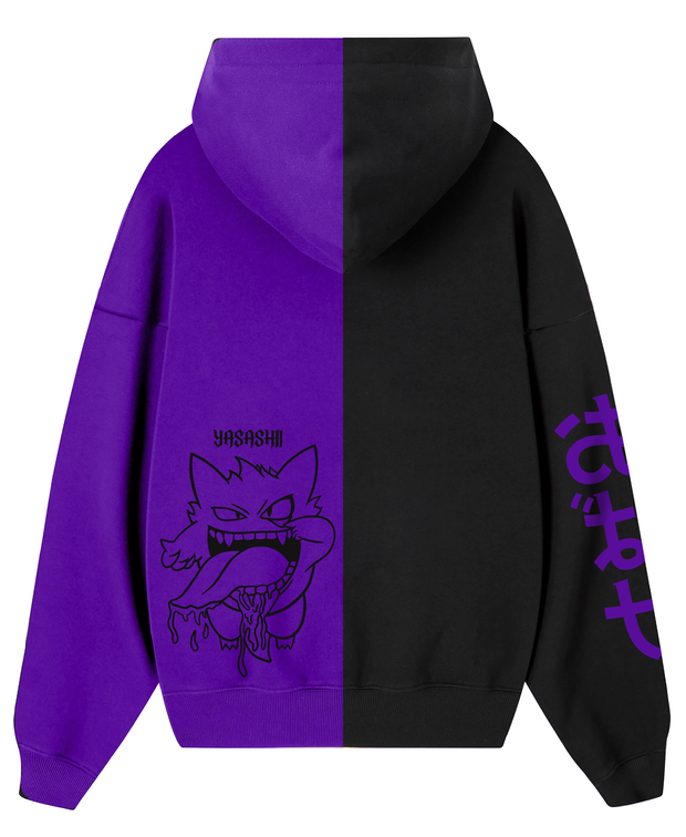 Hoodie/ Canguro Bicolor Zipper Gengar - E. Limitada