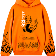 Hoodie /Canguro Naranjo Charmander