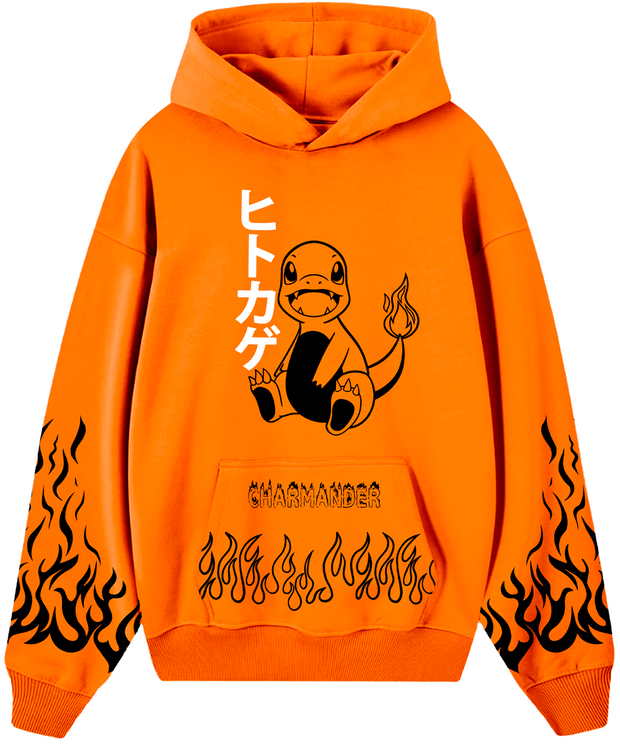 Hoodie /Canguro Naranjo Charmander