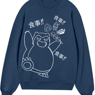 Poleron Cuello Polo Snorlax Azul Petroleo