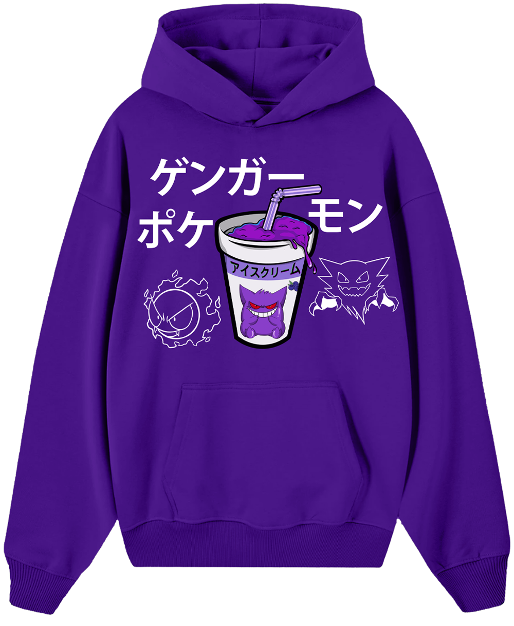 Hoodie /Canguro Morado Gengar