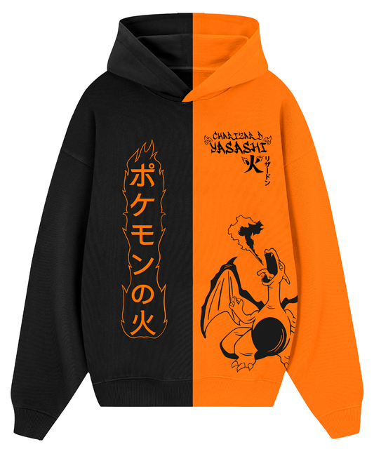 Hoodie Flame Pokémon Charizard Oversize