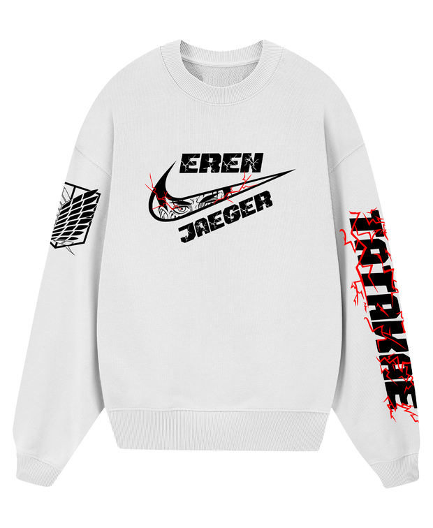 Poleron Cuello Polo Blanco - Eren Takakae