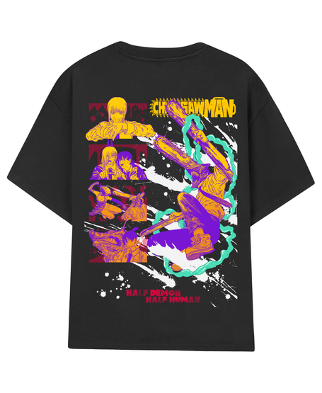 Polera Negra Chainsaw Man