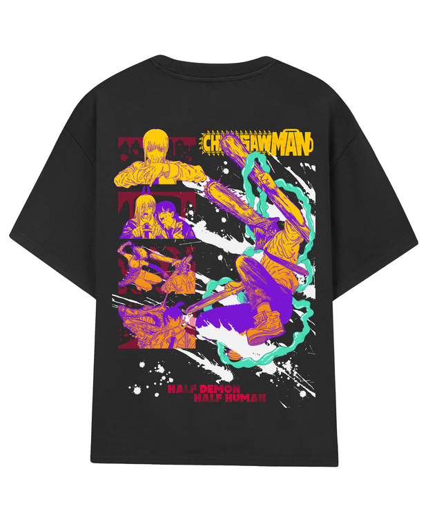 Polera Negra Chainsaw Man