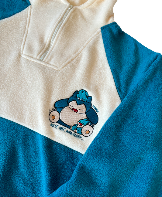 HOODIE/CANGURO POLAR BICOLOR SNORLAX - E. LIMITADA