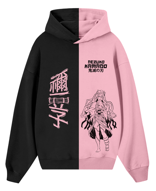 Hoodie Nesuko Black/Rose