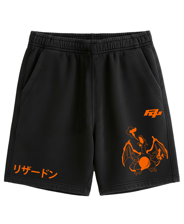 Short Negro Charizard Pkémon